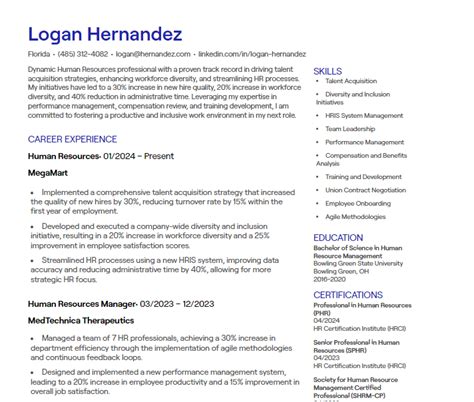 hrmu cv|18 Human Resources CV Examples [+ Free Templates].